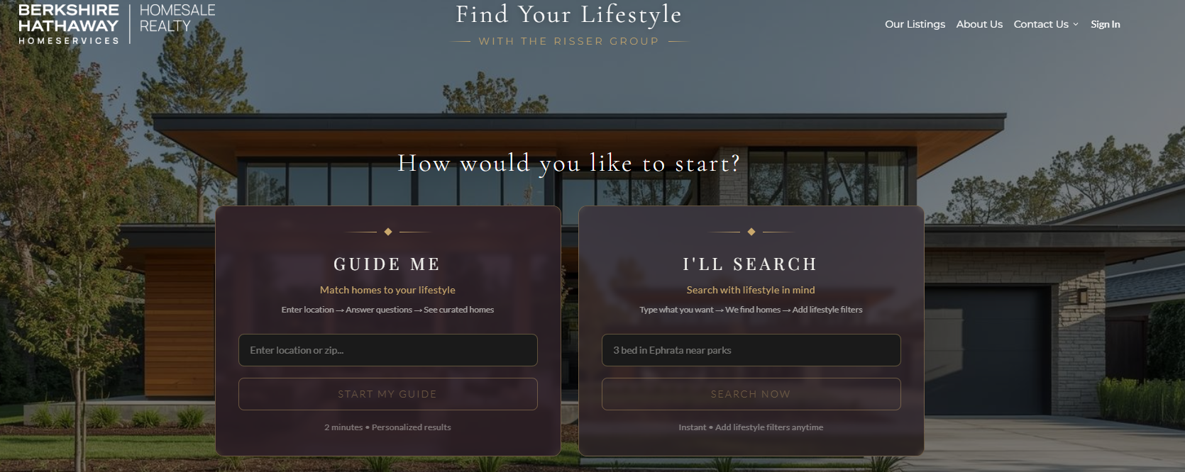 Lifestyle Search AI preview